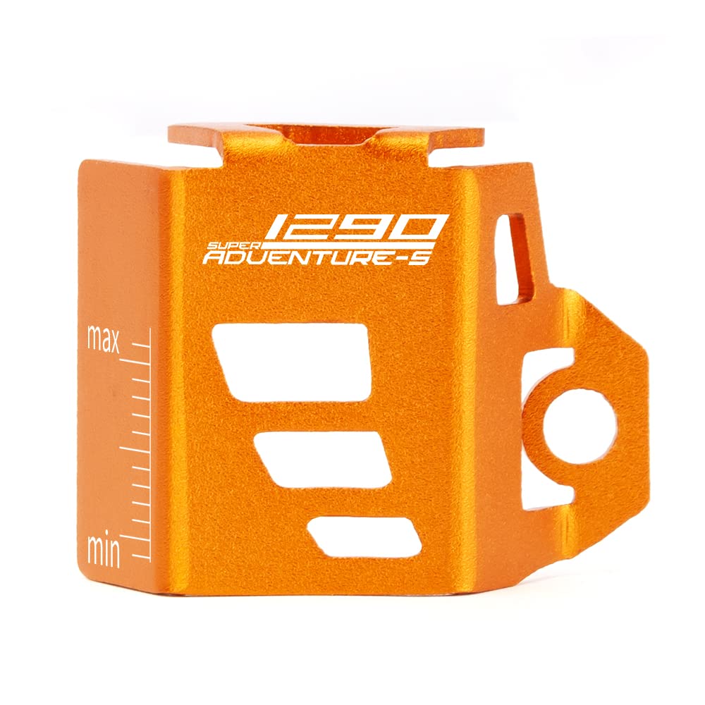 Modeer Kompatibel mit KTM 1290 Super Adventure S 2016-2020 Motorrad Hinterer Bremsflüssigkeitsbehälter Schutzabdeckung Schutz 1290 Super Adventure S Zubehör (Orange) von Modeer