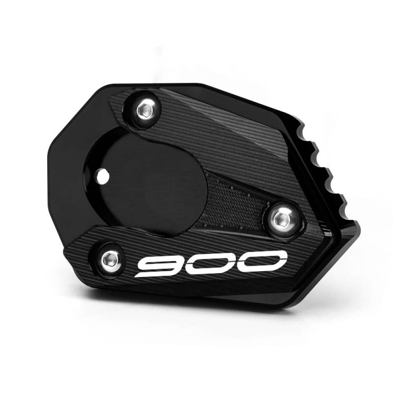 Modeer Kompatibel mit Kawasaki Z900 2017-2025 Motorrad CNC-Stütze Verlängerungsplatte Ständer Seitenständer Pad z 900 z900 Zubehör Farbe Schwarz von Modeer