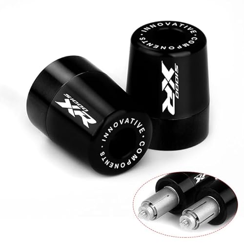 Modeer Lenkergriff für BMW S1000 XR S1000XR Alle Jahre Motorrad CNC Aluminium Lenkerenden Plug Balance Pad s1000xr s 1000xr Zubehör (Schwarz) von Modeer