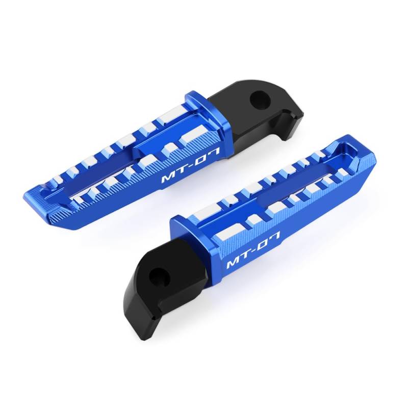 Modeer Motorrad Fußrasten hinten, Soziusauflagepedal Für Ya&maha MT-07 2014 2015 2016 2017 2018 2019 2020 2021 mt07 mt 07 Zubehör (blue) von Modeer