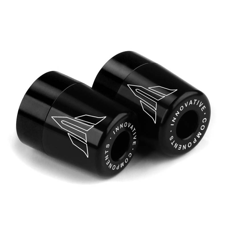 Modeer Motorrad Lenkerenden für Ya.ma.ha MT03 MT07 MT09/SP MT10/SP MT125 MT25 Alle Jahre Motorrad CNC Lenkergriff Plug Balance Pad Zubehör (Black) von Modeer