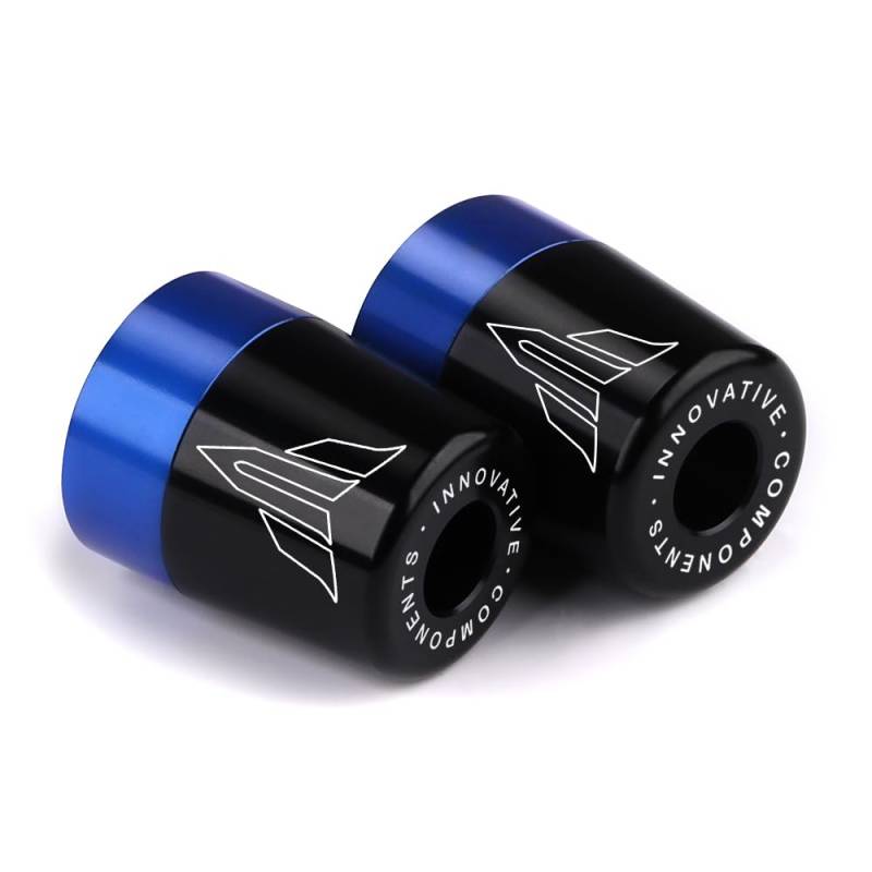 Modeer Motorrad Lenkerenden für Ya.ma.ha MT03 MT07 MT09/SP MT10/SP MT125 MT25 Alle Jahre Motorrad CNC Lenkergriff Plug Balance Pad Zubehör (Blue) von Modeer