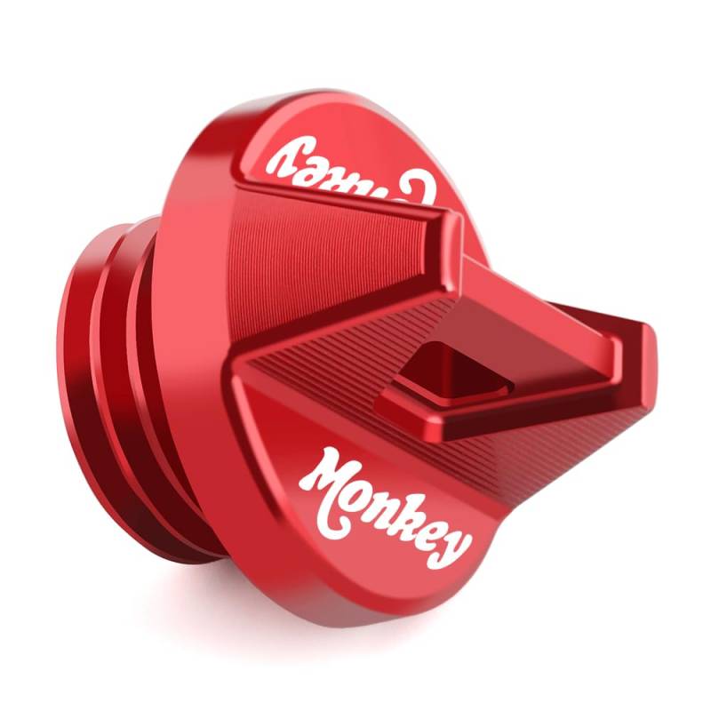 Modeer Motorrad Motor Öleinfülldeckel Kompatibel mit Monkey 125 / ABS 2017 2018 2019 2020 2021 2022 2023 2024 2025 CNC monke 125 Zubehör (Rot) von Modeer