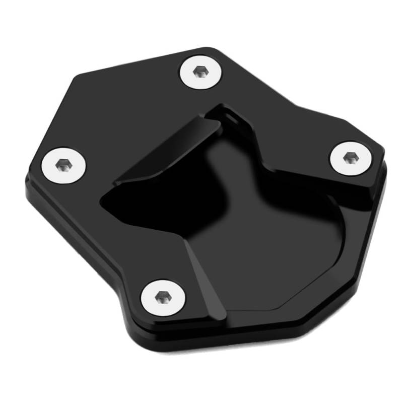Modeer Ständer Für Enfield Himalayan 2020-2023 Motorrad CNC Ständerpolster Fußseiten Verlängerungspolster himalayan Zubehör (Kein Logo-Schwarz) von Modeer