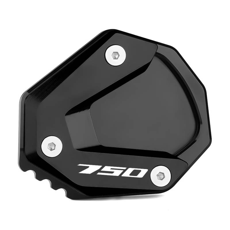 Modeer Ständerpolster Für H.onda CB 750 Hor.net 2023 2024 2025 XL 750 Transalp 2023 2024 2025 Motorrad CNC Seitenständer Vergrößern Verlängerungspad 750 Zubehör (Schwarz) von Modeer