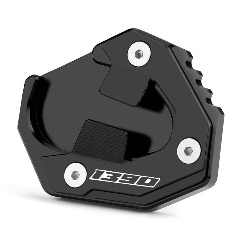 Modeer für K.T.M 1390 Super Duke R/EVO 2023 2024 Motorrad CNC seitenständer Fußseiten Verlängerungspolster 1390 superduke r Zubehör (Schwarz-Typ 1) von Modeer