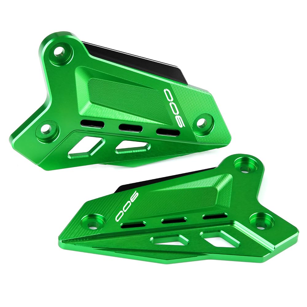 Modeer für Kawasaki Z900 2018-2023 Z900SE 2022-2023 Motorrad CNC Fußstütze Front Pedal Wing Bracket Protector Fußrasten-Fersenplatten Schutzabdeckung z 900 se Zubehör (Grün-Schwarz) von Modeer