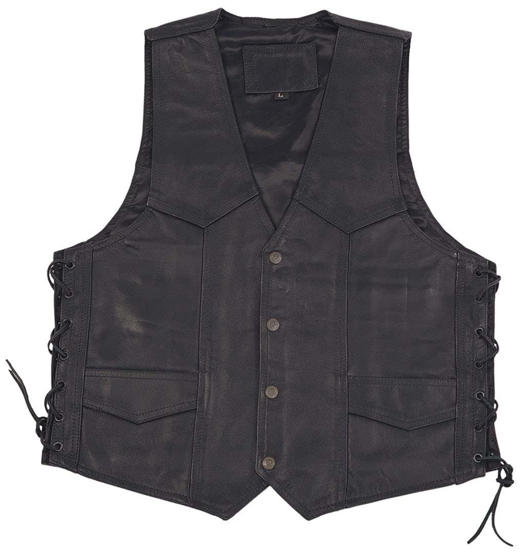 Modeka 1653 Lederweste (Black,4XL) von Modeka