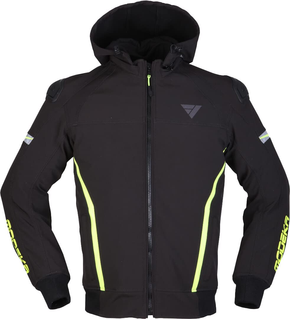 Modeka Clarke Sport Motorrad Jacke, schwarz/gelb, M von Modeka