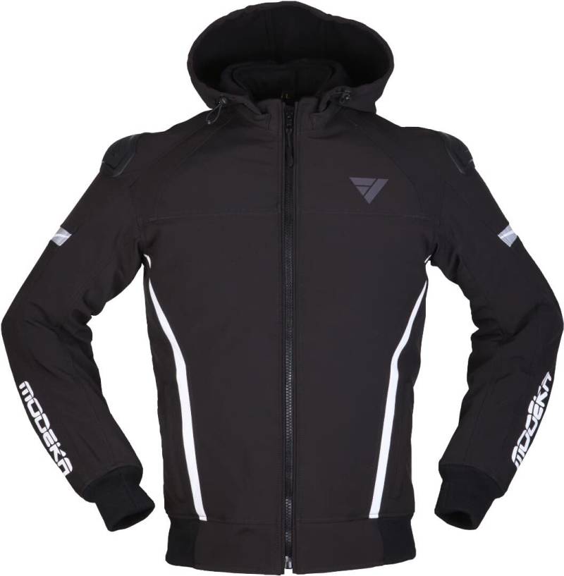 Modeka Clarke Sport Motorrad Jacke (Black/White,XS) von Modeka