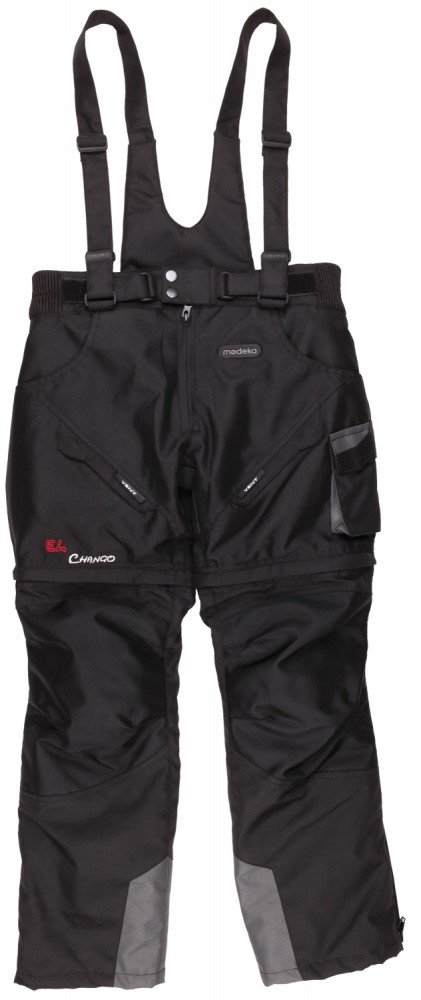 Modeka EL Chango Kinder Textilhose (Black,140) von Modeka