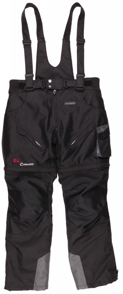 Modeka EL Chango Kinder Textilhose, schwarz, 152 von Modeka