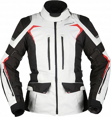 Modeka Elaya, Textiljacke Damen - Hellgrau/Schwarz - 34 von Modeka