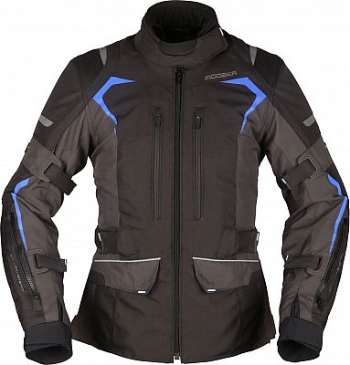 Modeka Elaya, Textiljacke Damen - Schwarz/Dunkelgrau - 40 von Modeka