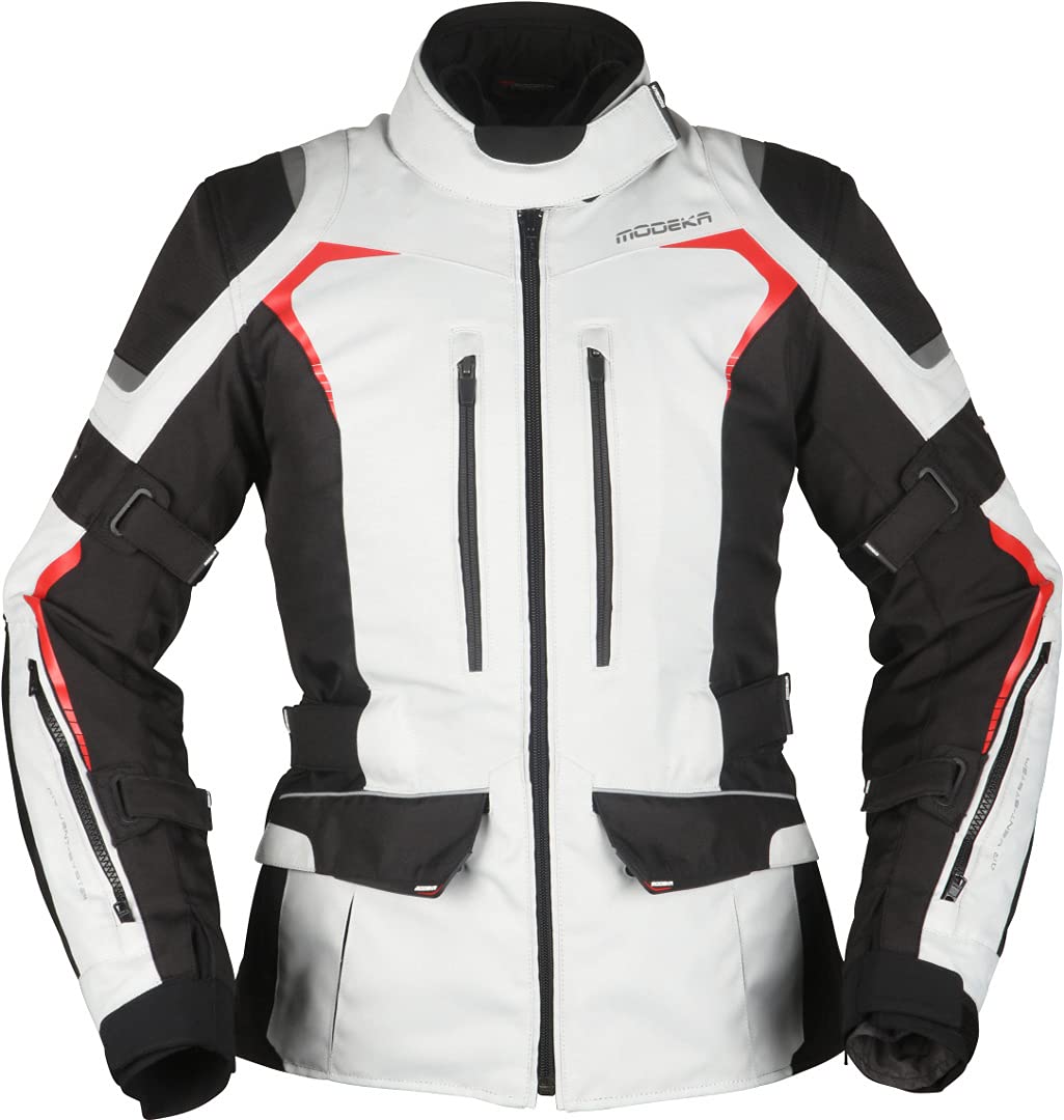 Modeka Elaya Damen Motorrad Textiljacke, hellgrau/schwarz, 34 Modeka Elaya Damen Motorrad Textiljacke, hellgrau/schwarz, 34 von Modeka