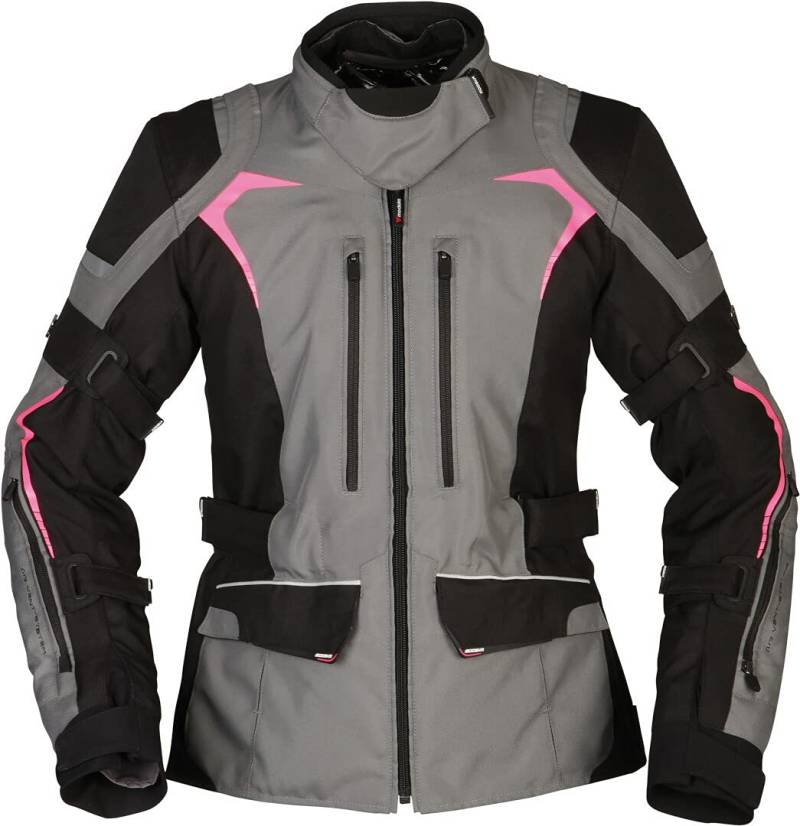 Modeka Elaya Damen Motorrad Textiljacke (Grey/Black,36) von Modeka