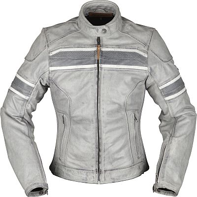 Modeka Iona, Lederjacke Damen - Hellgrau - 40 von Modeka