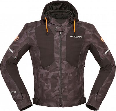 Modeka Jakson Camo 2in1, Textiljacke wasserdicht - Schwarz/Dunkelgrau - L von Modeka