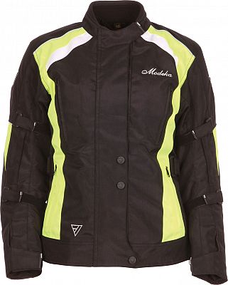 Modeka Janika, Textiljacke Damen - Schwarz/Neon-Gelb - 34 von Modeka