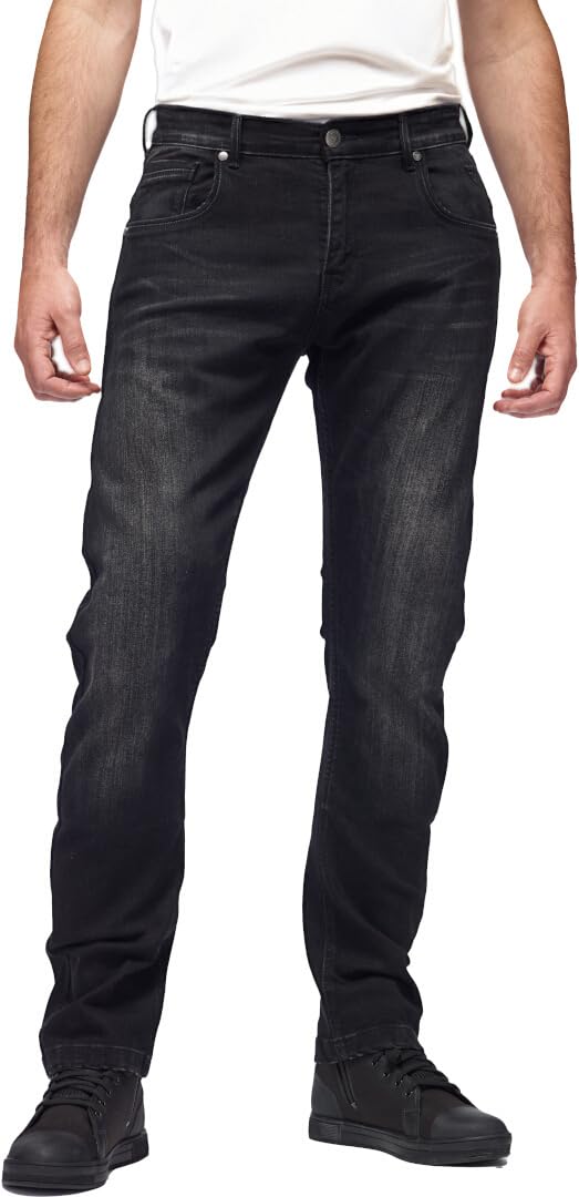 Modeka Jaydn Motorradjeans Kurzgröße (Schwarz), 34K von Modeka