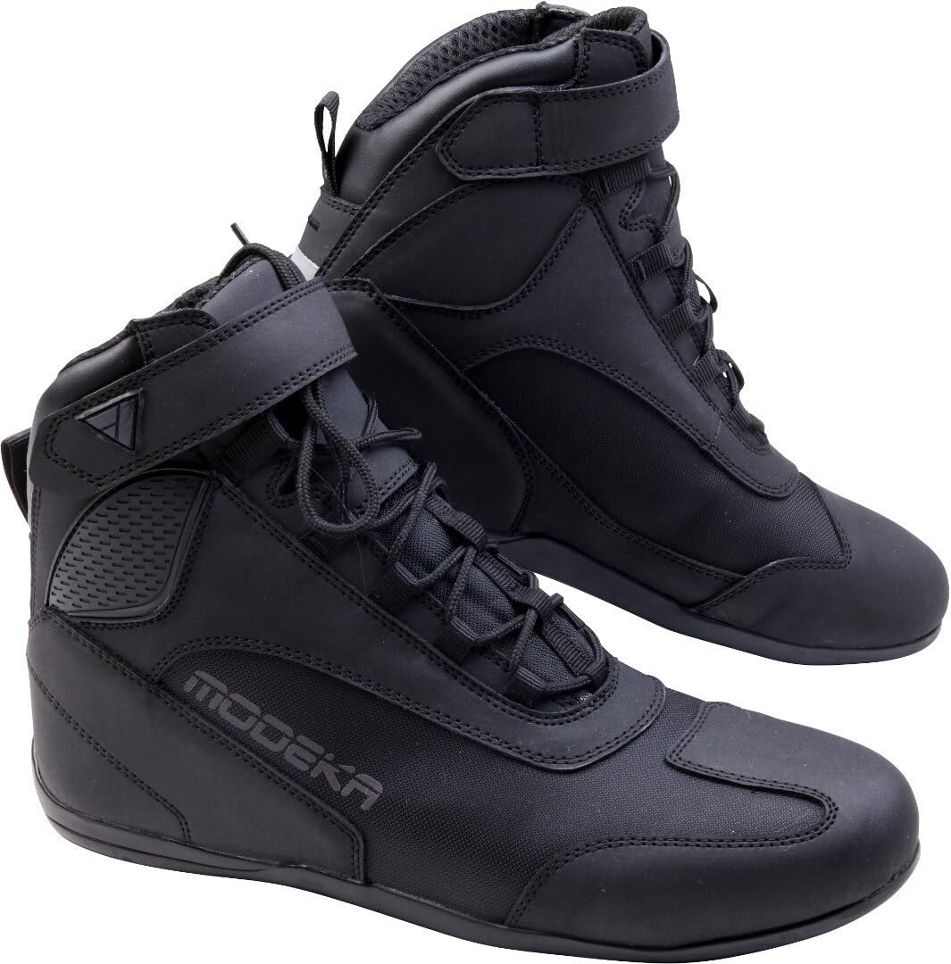 Modeka Kumani Motorradstiefel (Black,45) von Homry