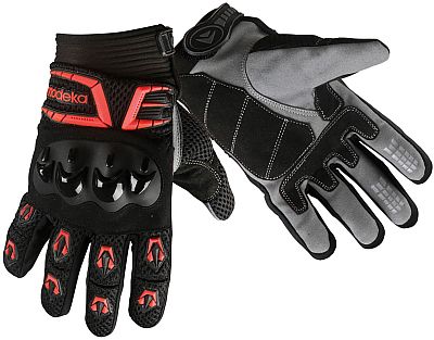 Modeka MX Top, Handschuhe - Schwarz/Rot - 8 von Modeka