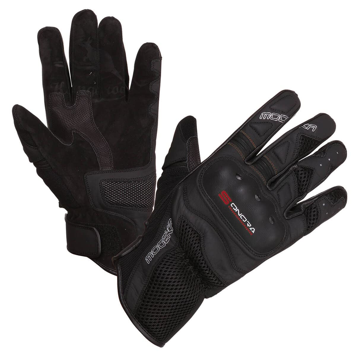 Modeka Motorrad Handschuhe Sonora Sommer, schwarz/rot, L10 von Modeka