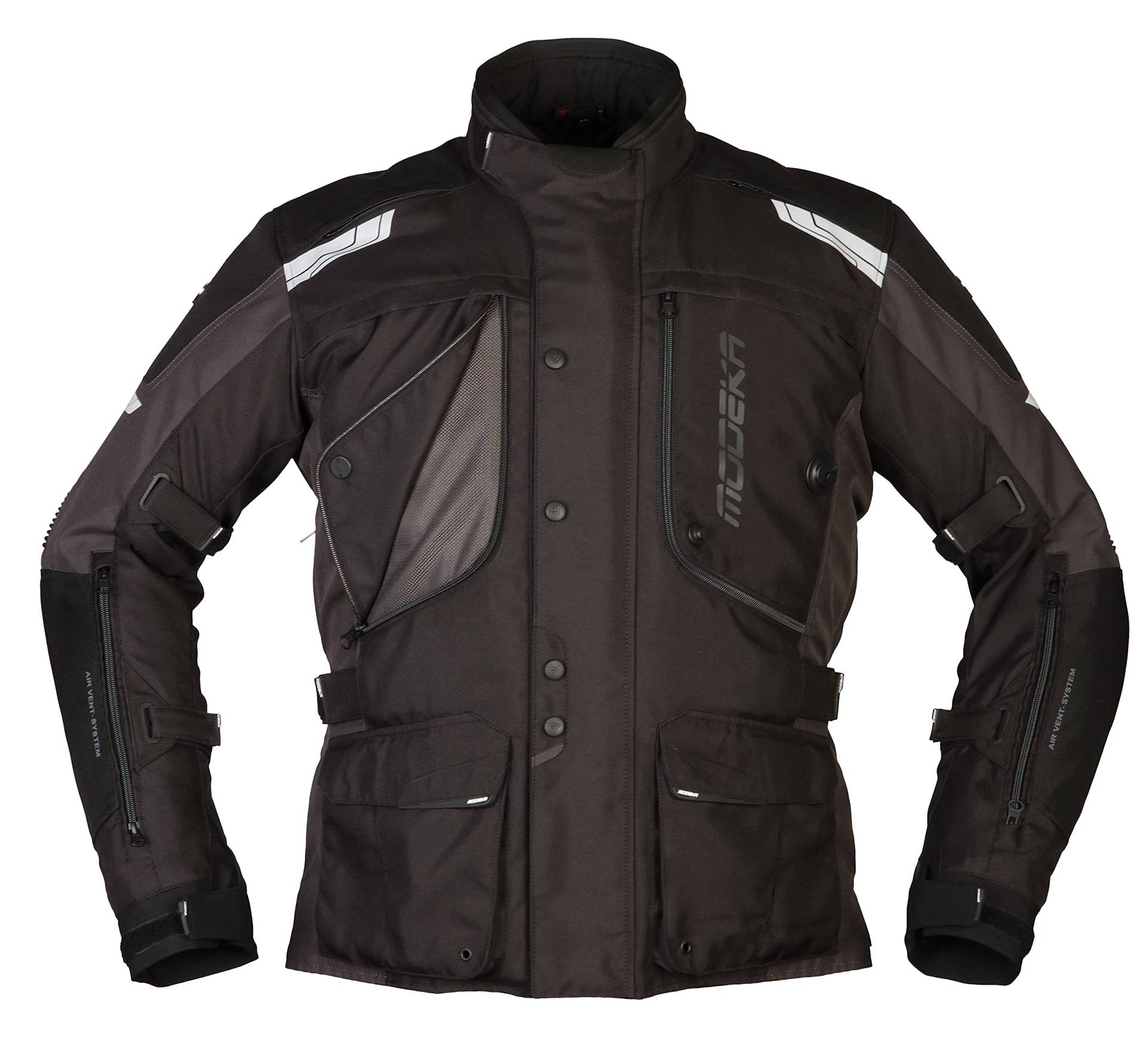 Modeka Motorradjacke Aeris schwarz dunkelgrau, M von Modeka