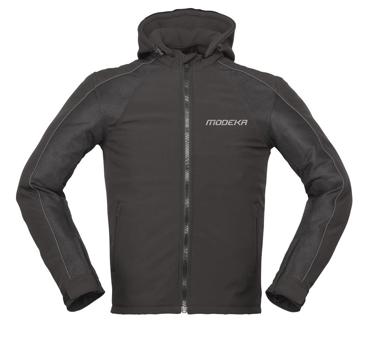 Modeka Motorradjacke CHUCK AIR schwarz Softshell CE mit Protektoren, schwarz, XXL von Modeka