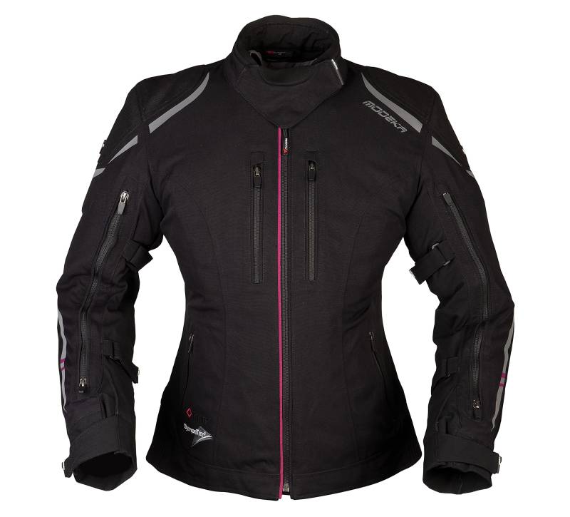 Modeka Motorradjacke Takuya Lady, Sympatex, Airvent Tourenjacke für Frauen, Schwarz, 84 von Modeka