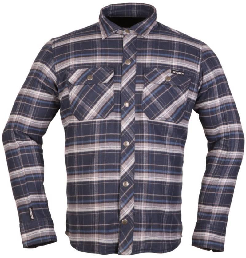 Modeka Nooner Motorradhemd, blau/beige, M von Modeka