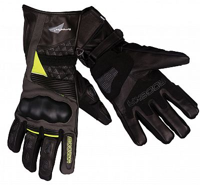 Modeka Panamericana, Handschuhe wasserdicht Damen - Schwarz/Neon-Gelb - S von Modeka