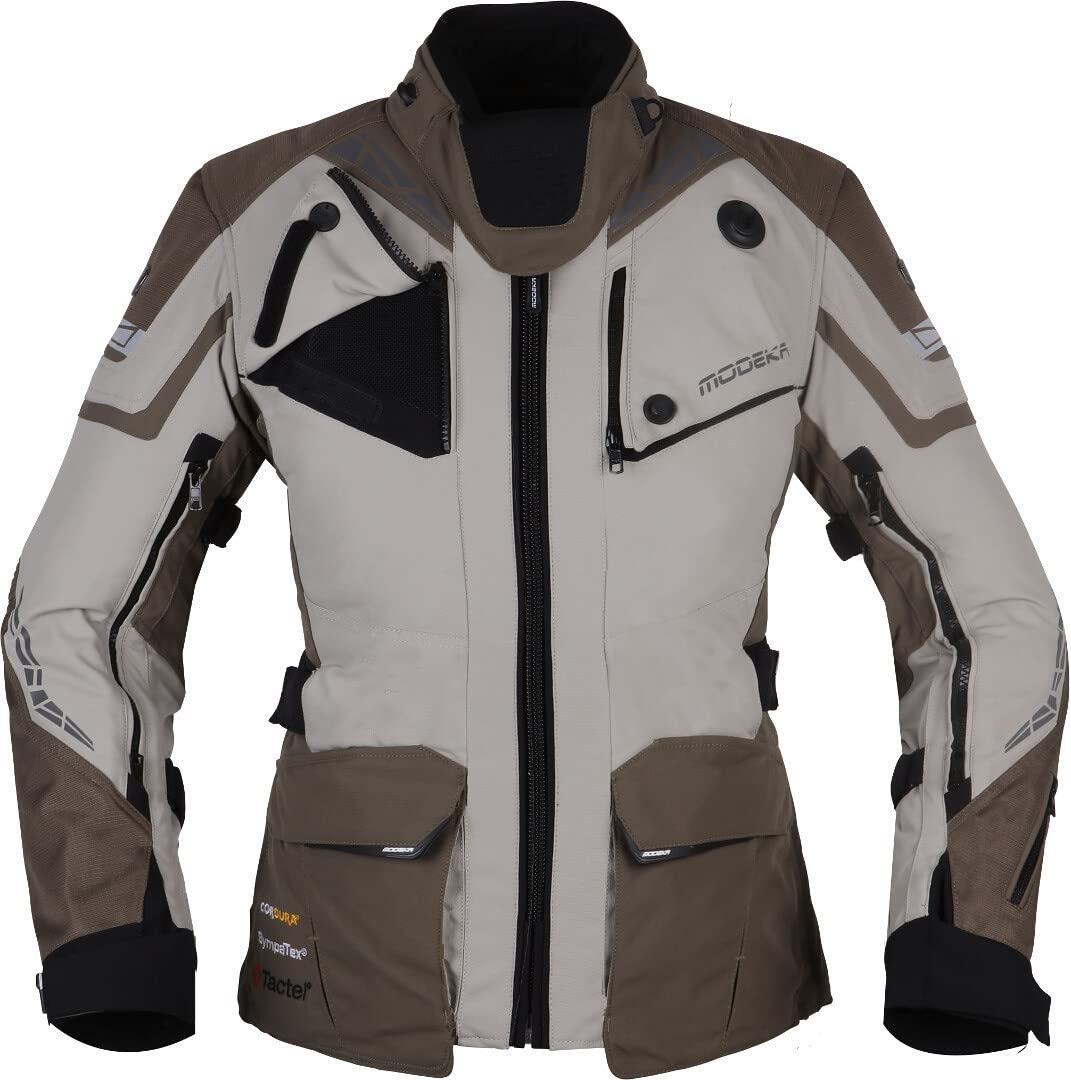 Modeka Panamericana 2 Damen Motorrad Textiljacke, sand/schwarz, 42 Modeka Panamericana 2 Damen Motorrad Textiljacke, sand/schwarz, 42 von Modeka