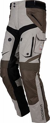 Modeka Panamericana II, Textilhose wasserdicht - Beige/Braun - Lang XL von Modeka