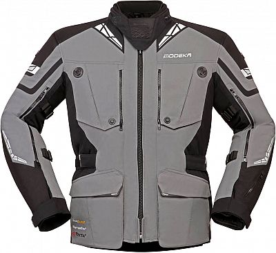 Modeka Panamericana II, Textiljacke wasserdicht - Grau/Schwarz - XXL Modeka Panamericana II, Textiljacke wasserdicht - Grau/Schwarz - XXL von Modeka