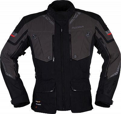 Modeka Panamericana II, Textiljacke wasserdicht - Schwarz/Dunkelgrau - Kurz XL von Modeka