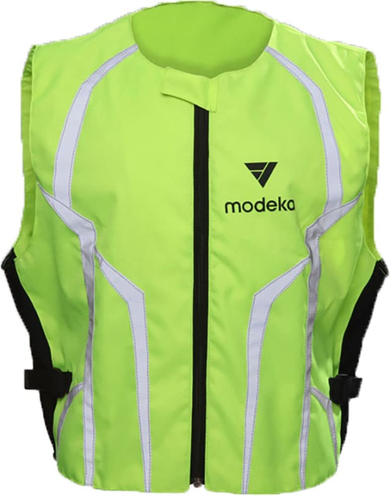 Modeka Sicherheitsweste FAHRSCHULE neongelb reflektierend Aufdruck verdeckbar, 3XL von Modeka