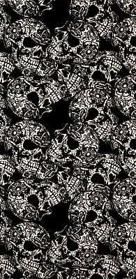 Modeka Skulls, Multifunktionstuch - Grau/Schwarz - Einheitsgröße von Modeka
