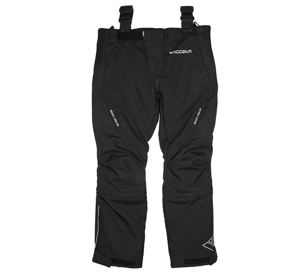 Modeka Tourex II Kinder Motorrad Textilhose, schwarz, 140 von Modeka
