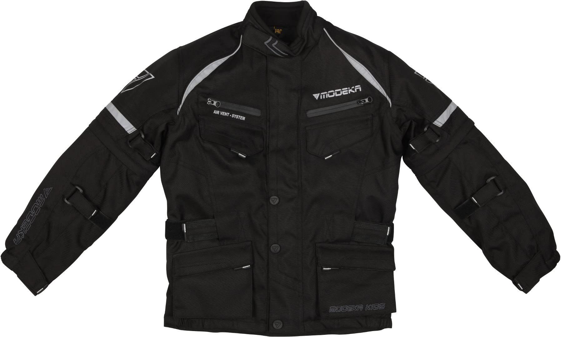 Modeka Tourex II Kinder Motorrad Textiljacke Schwarz 140 von Modeka