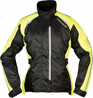 Modeka Viola Dry, Regenjacke wasserdicht Damen - Schwarz/Neon-Gelb - 46 von Modeka