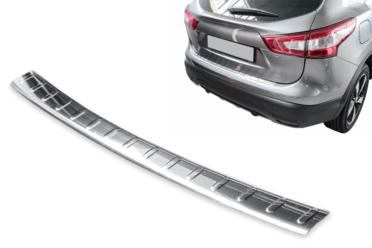 Ladekantenschutz für Nissan Qashqai II | J11 | (Prefacelift) zwischen 2013-2016, verchromter Edelstahl, Ladekantenschutz von Modifycar