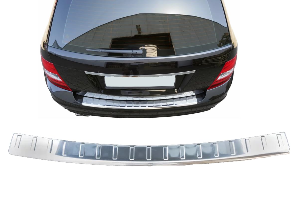 Stoßstangenschutz für Mercedes C-Klasse | S204 | T-Modell 2007-2015 Edelstahl verchromt Schutz für Ladekantenschutz Stoßstangenschutz für Mercedes C-Klasse | S204 | T-Modell 2007-2015 Edelstahl verchromt Schutz für Ladekantenschutz von Modifycar