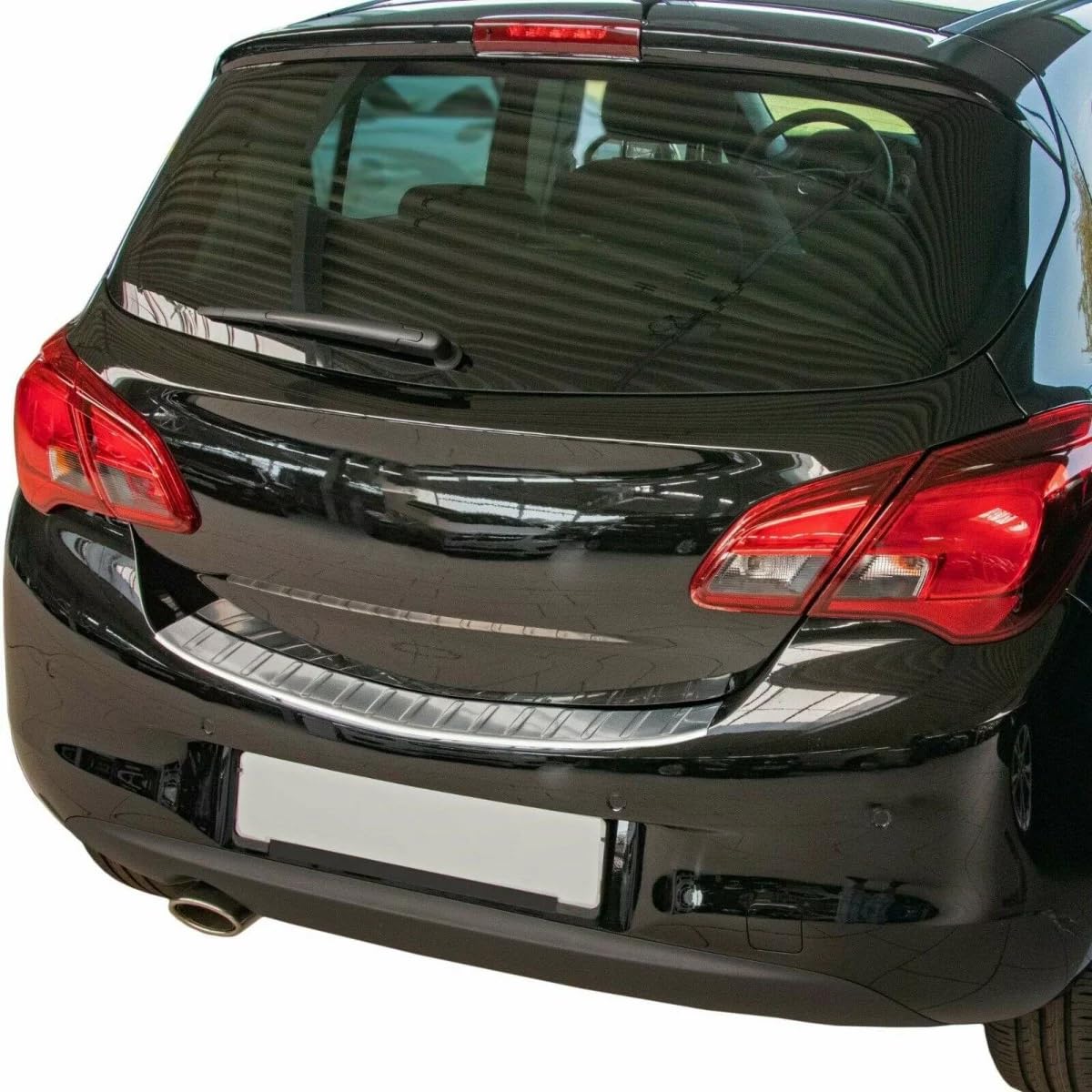 Stoßstangenschutz für Opel Corsa E | X15 | Zwischen 2014 und 2019 Edelstahl matt Schutz für Ladekantenschutz Stoßstangenschutz für Opel Corsa E | X15 | Zwischen 2014 und 2019 Edelstahl matt Schutz für Ladekantenschutz von Modifycar