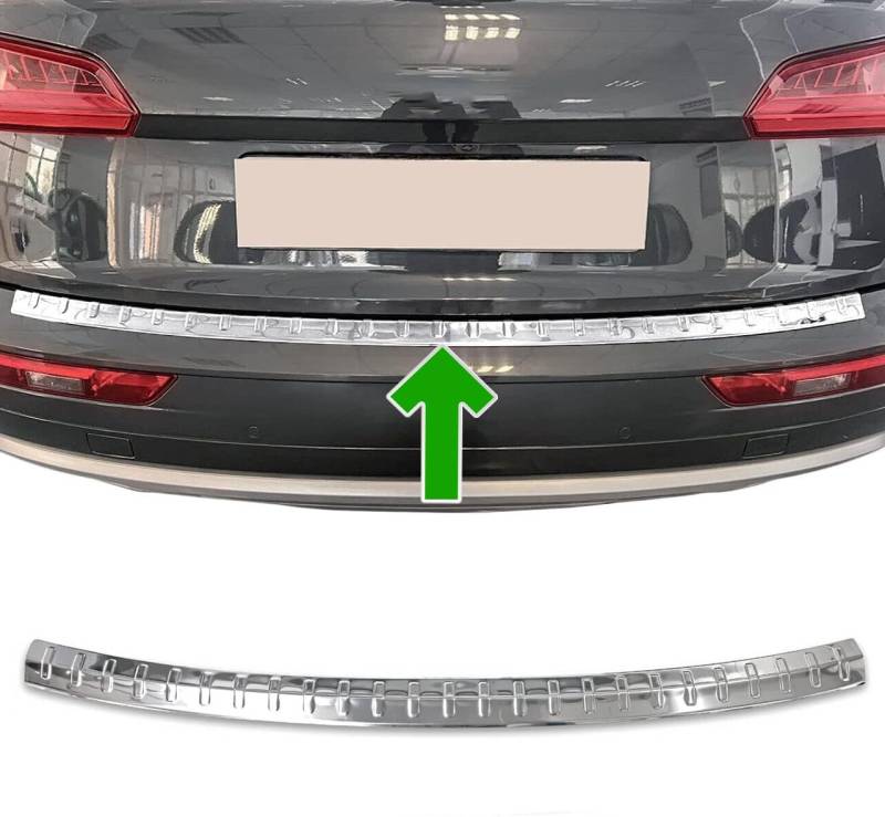 Stoßstangenschutz hinten passend für Audi Q5 II | FY | ab 2017 + Edelstahl, verchromt von Modifycar