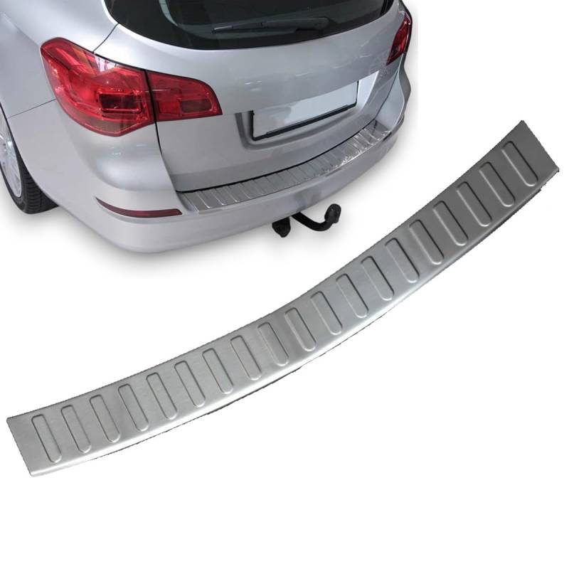 Stoßstangenschutz hinten passend für Opel Astra J | P10 | Sports Tourer - Zwischen 2010-2012 Edelstahl matt Schutz für Ladekantenschutz von Modifycar