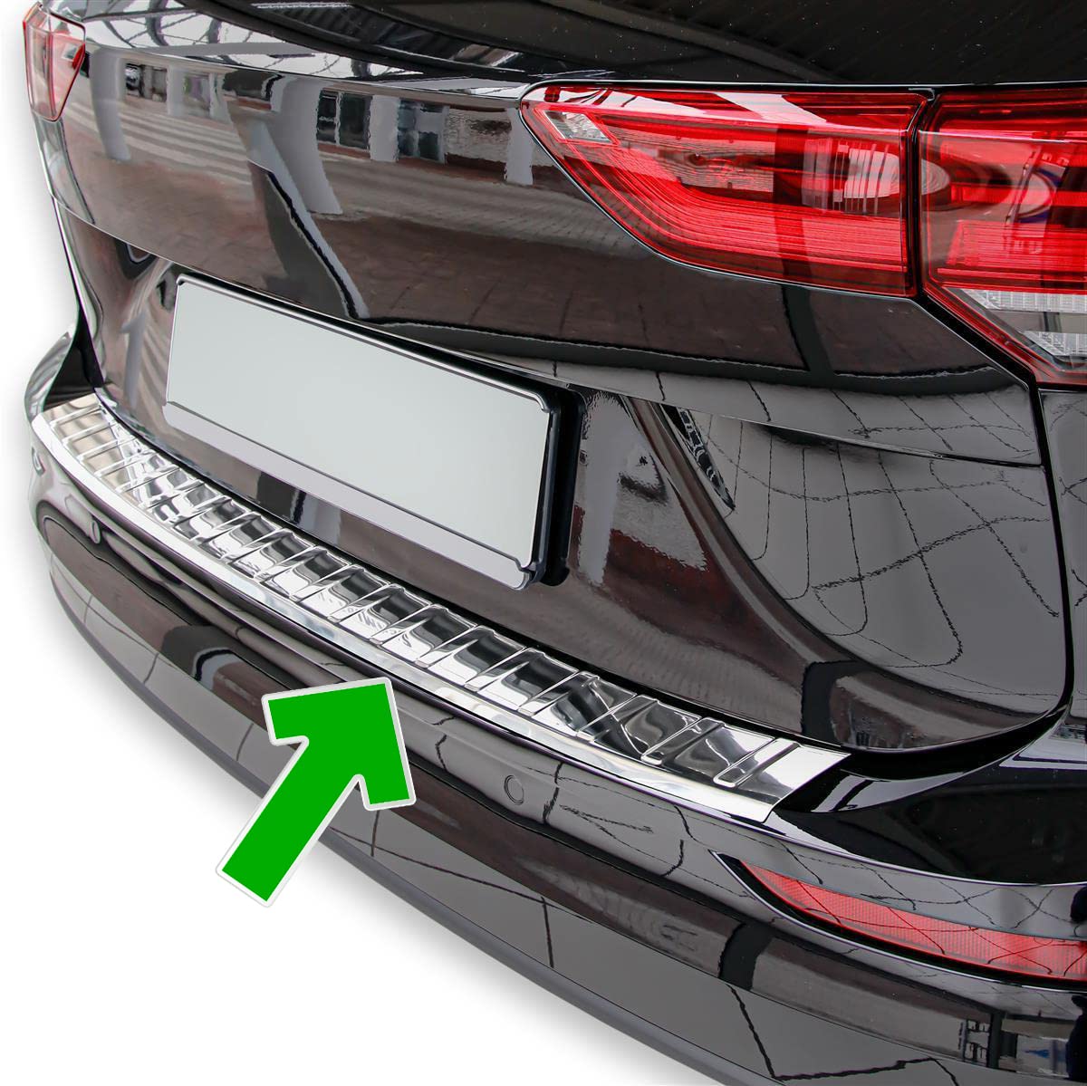 Stoßstangenschutz hinten passend für VW Golf 8 Variant | ab 2020+ Edelstahl verchromt Ladekantenschutz von Modifycar