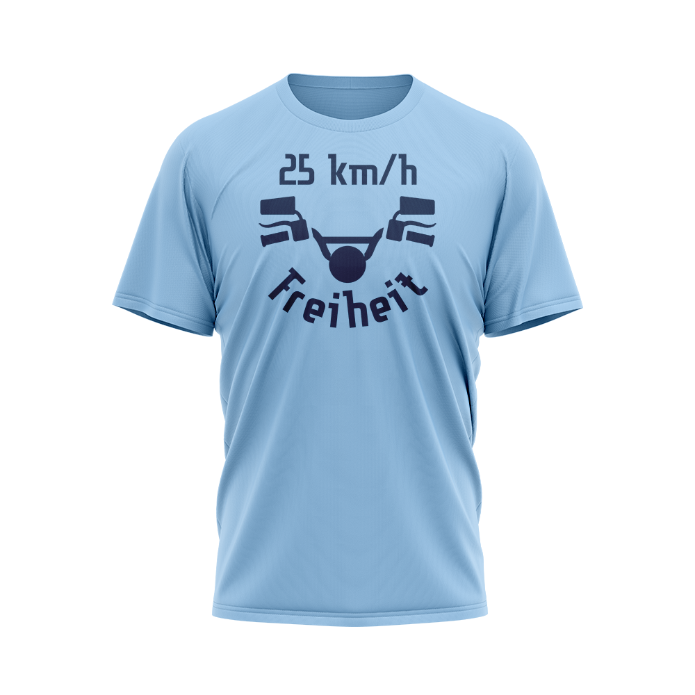 25 km/h Freiheit Logo T-Shirt von Mofalegends