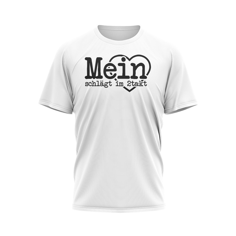 Mein Herz schlägt im 2takt Logo T-Shirt von Mofalegends