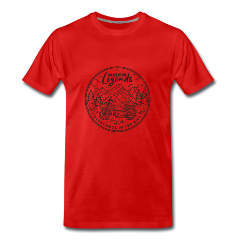 Mofa Legends T-Shirt in rot mit schwarzen Druck Mofa Legends T-Shirt in rot mit schwarzen Druck von Mofalegends